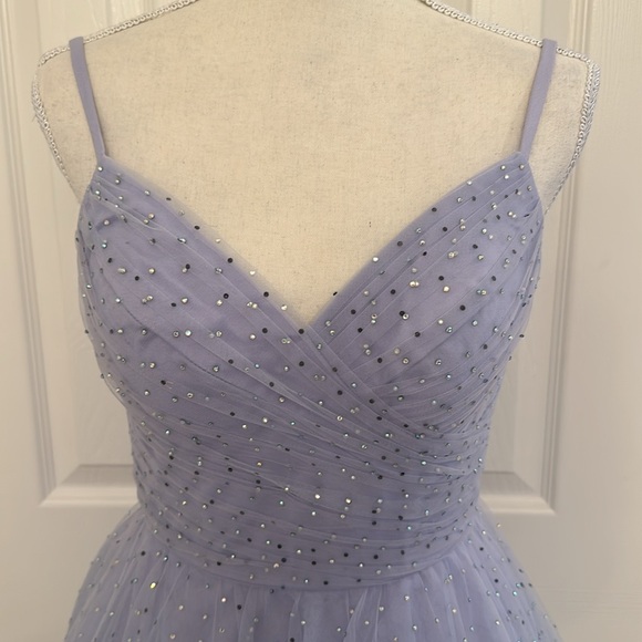 Worn 1x for 30 minutes. Pageant designer cocktail dress. Size 0 fits like XXS - Picture 2 of 9